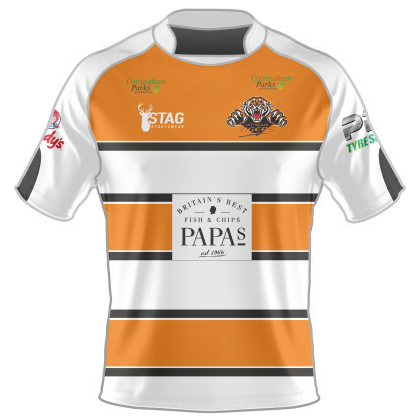 Cottingham Tigers White Playing Shirt - Juniors