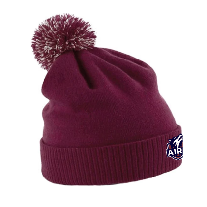 Aireborough RUFC Maroon Bobble Hat