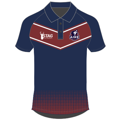 Aireborough RUFC Sublimated Polo - Youth