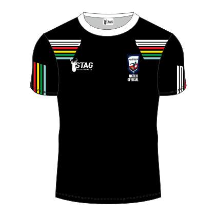 Masters Black Referee T-Shirt - Adults