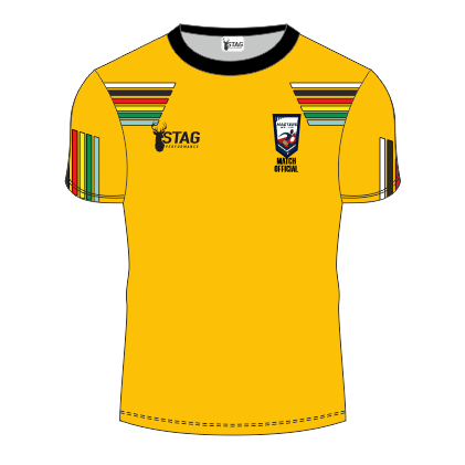 Masters Yellow Referee T-Shirt - Adults