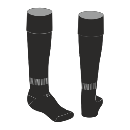 Roundhegians RFC Black Match Rugby Socks